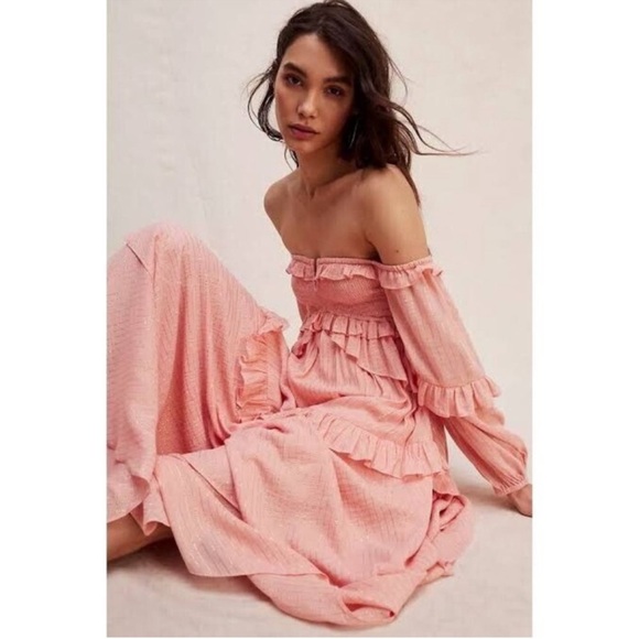 Spell Clementine Mermaid Maxi Dress Sz Large - Picture 2 of 16